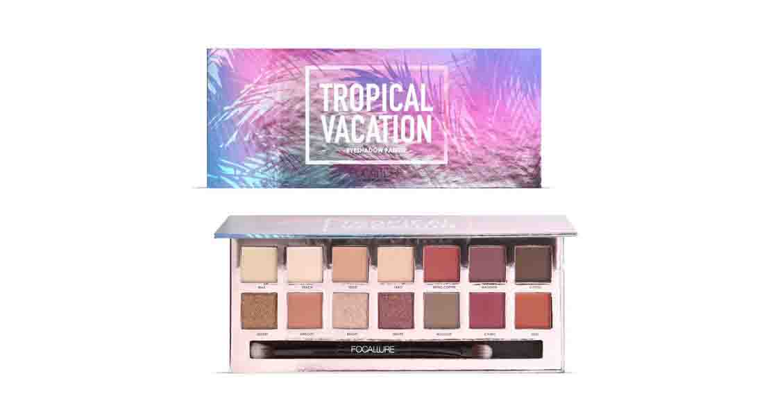 Focallure Tropical Vacation Eyeshadow Palette Tampil Cantik